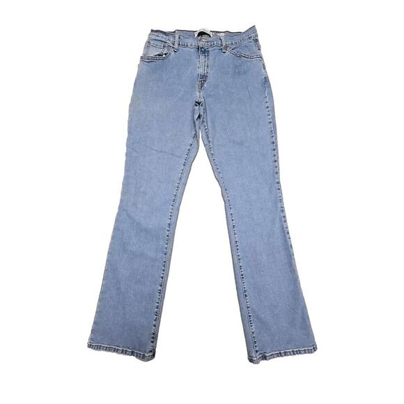Levis 550 Relaxed Boot Cut Womens Jeans Blue Denim size 12 Long Y2K - Picture 1 of 12